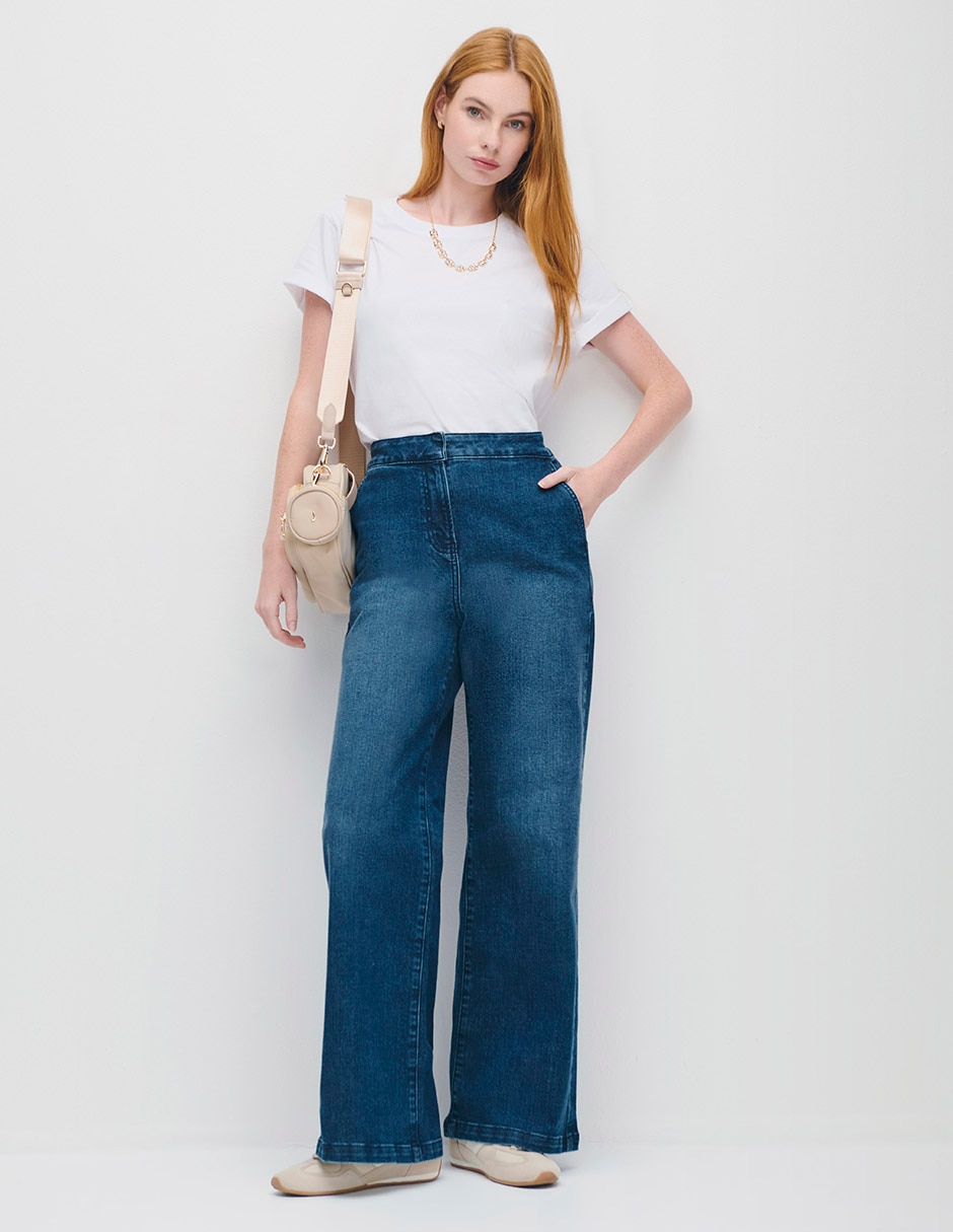 Jeans wide leg para mujer 2