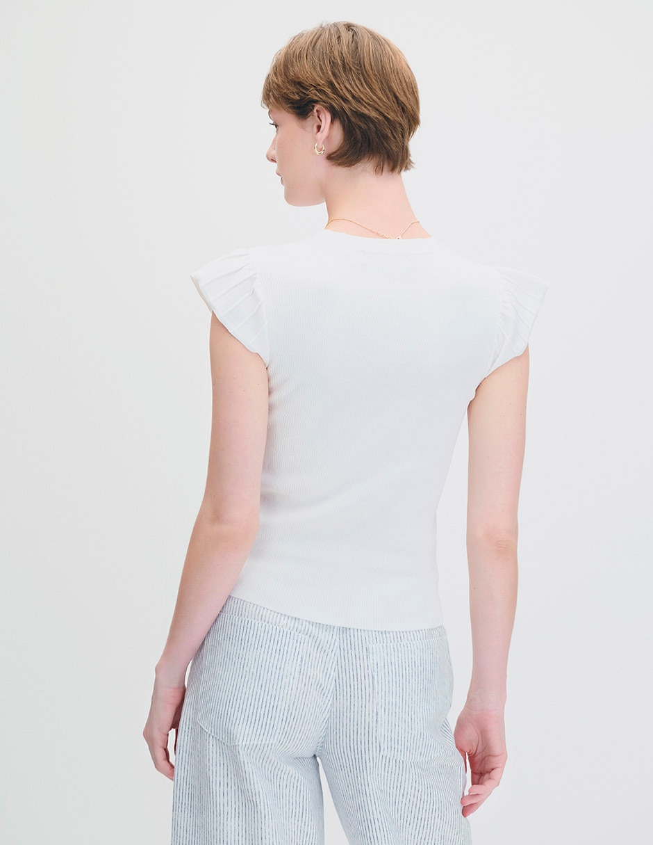 Blusa manga corta para mujer 3