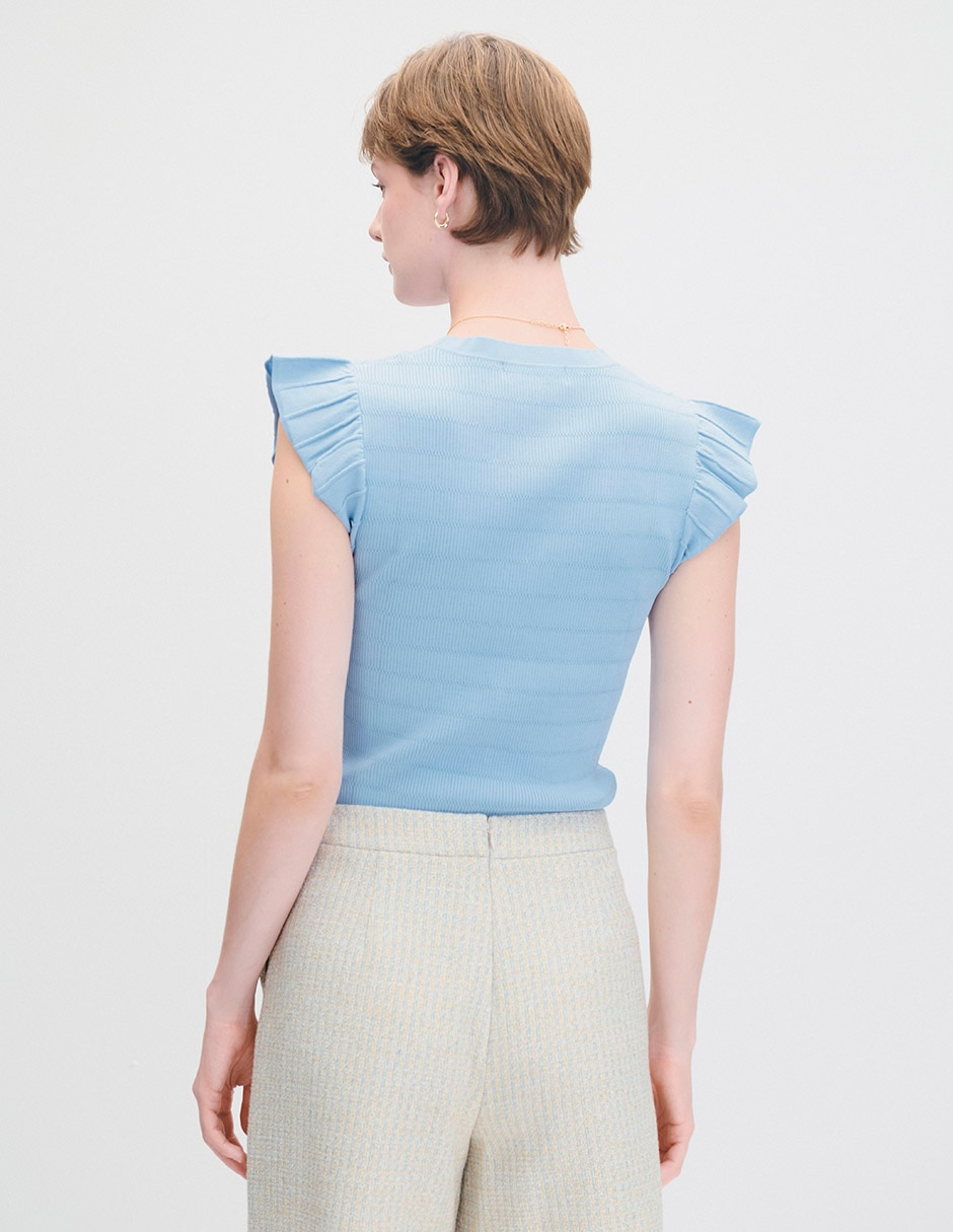Blusa manga corta para mujer 3