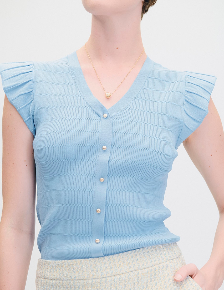 Blusa manga corta para mujer 4