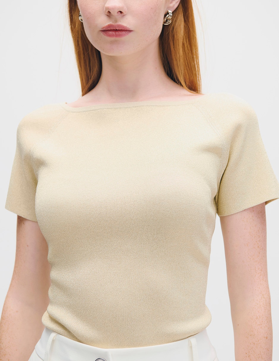Blusa manga corta para mujer 4
