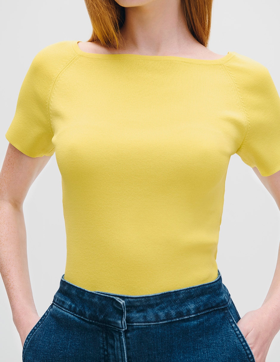 Blusa manga corta para mujer 4