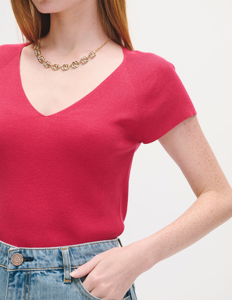 Blusa manga corta para mujer 3