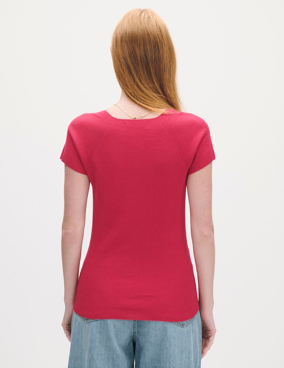 Blusa manga corta para mujer 4