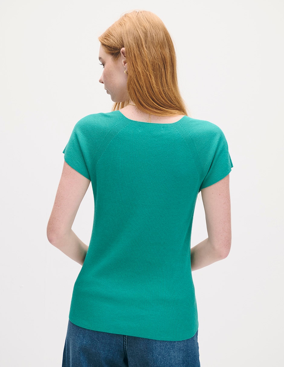 Blusa manga corta para mujer 3