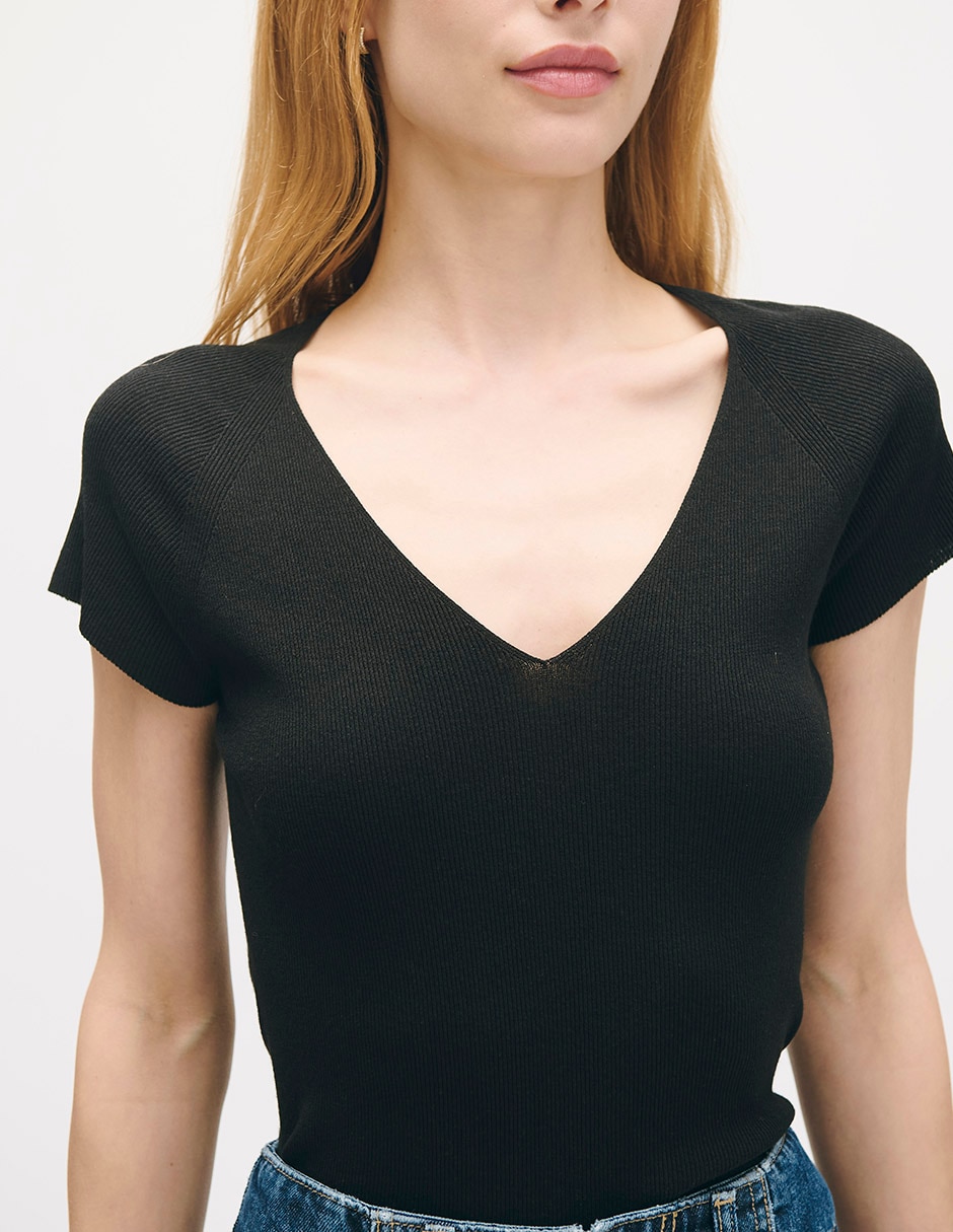 Blusa manga corta para mujer 4