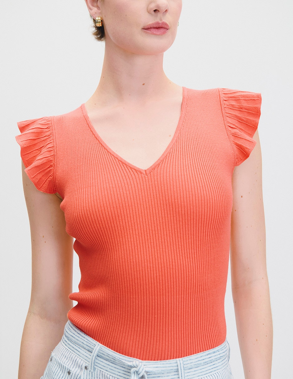 Blusa manga corta para mujer 4
