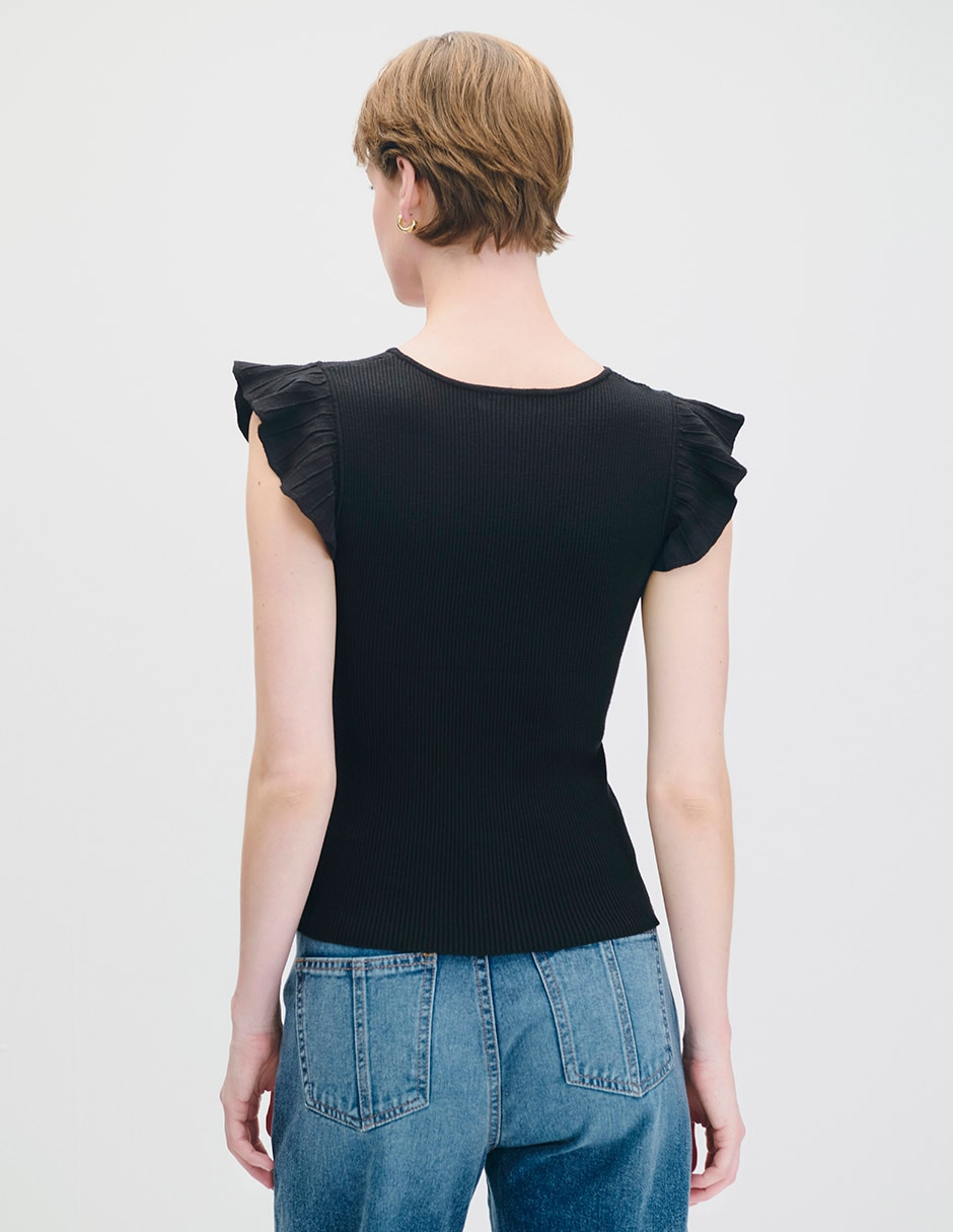 Blusa manga corta para mujer 3