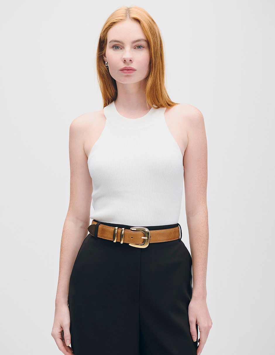 Blusa manga corta para mujer