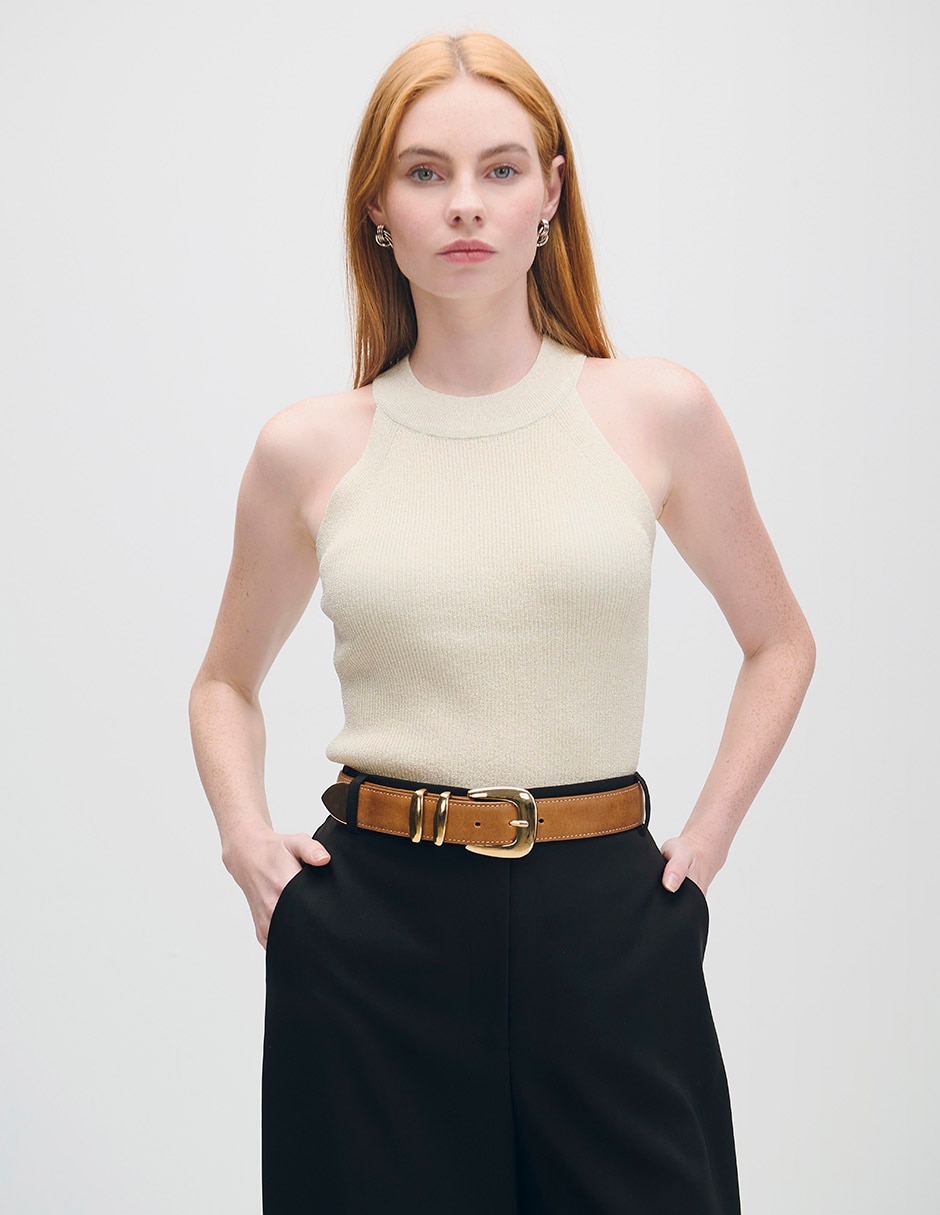 Blusa manga corta para mujer