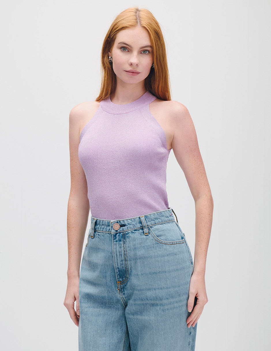 Blusa manga corta para mujer