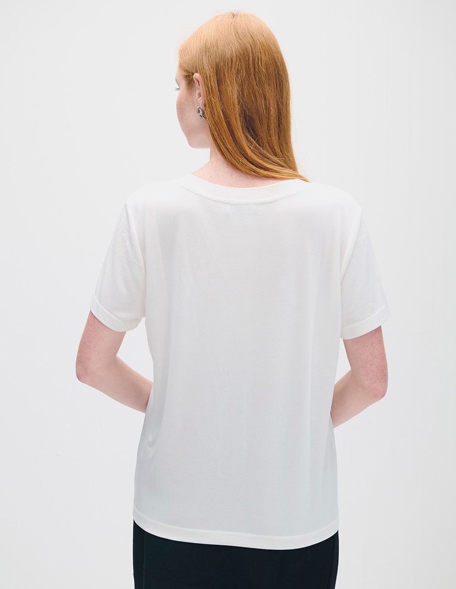 Blusa manga corta para mujer 3
