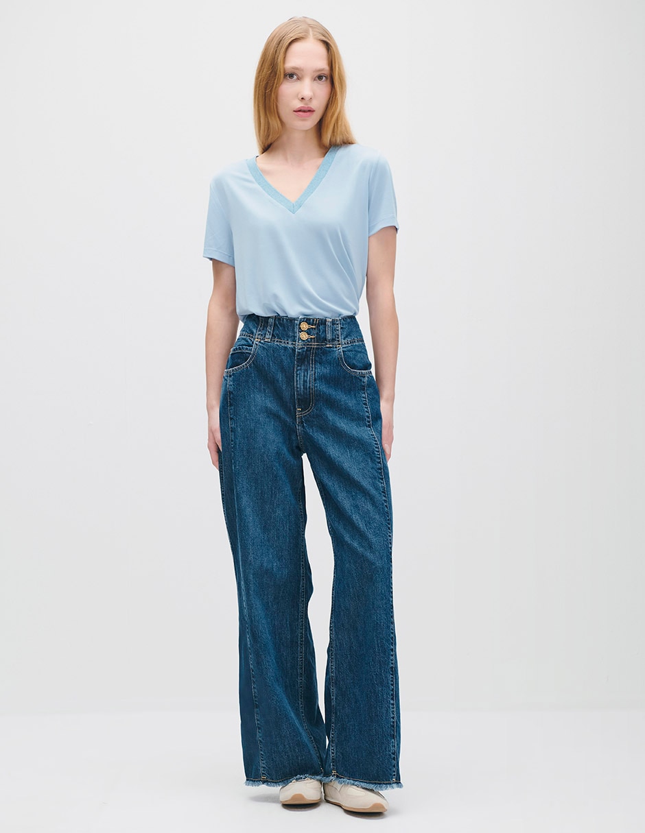 Blusa manga corta para mujer 2