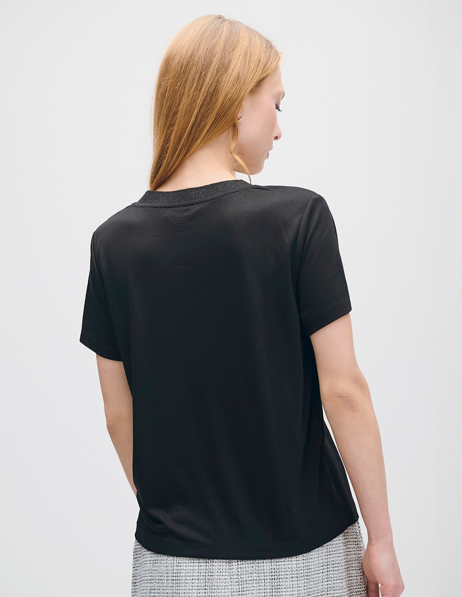 Blusa manga corta para mujer 3