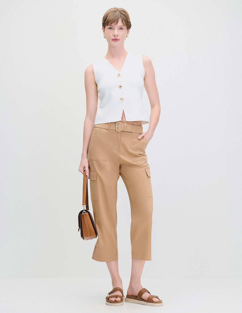 Pantalón cargo amplio para mujer 2