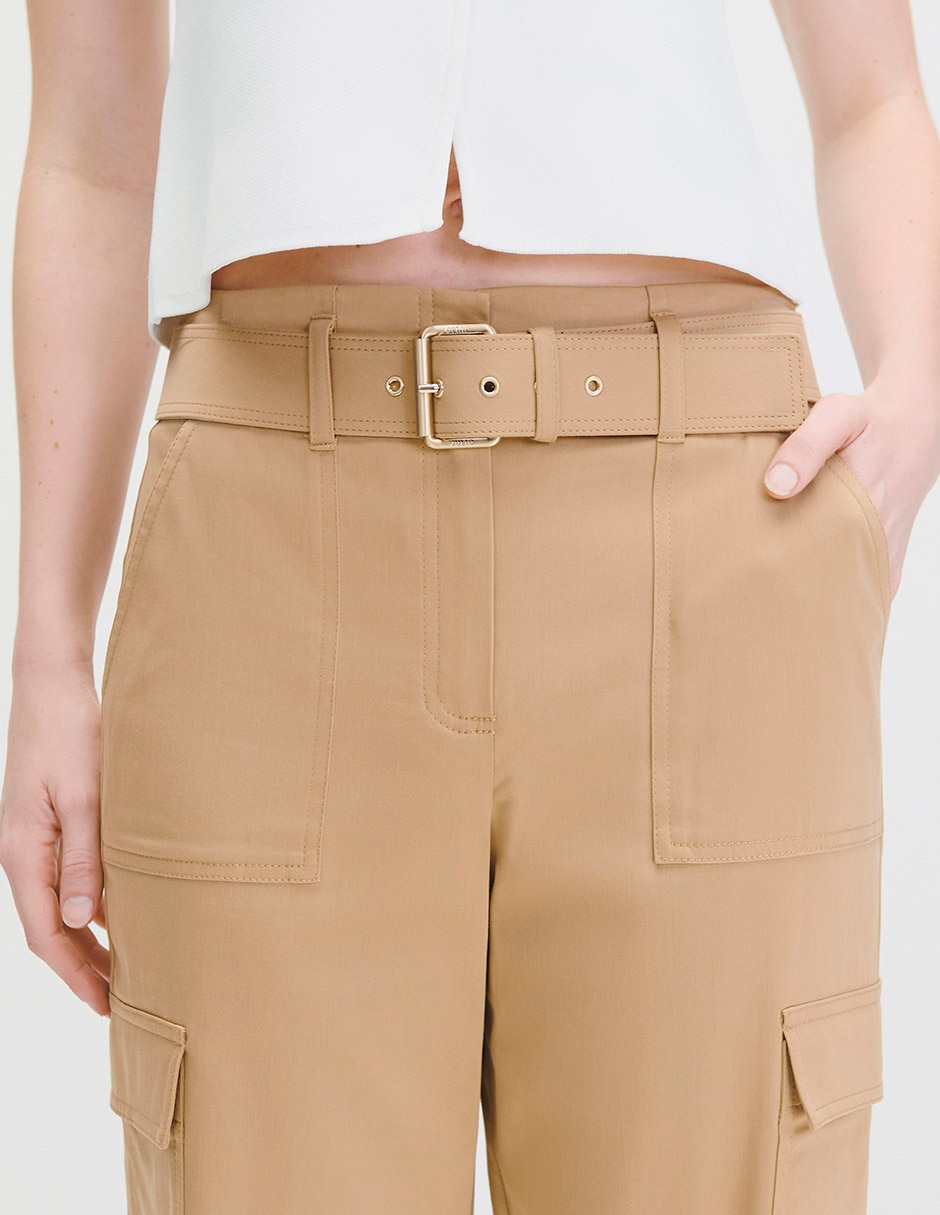 Pantalón cargo amplio para mujer 4