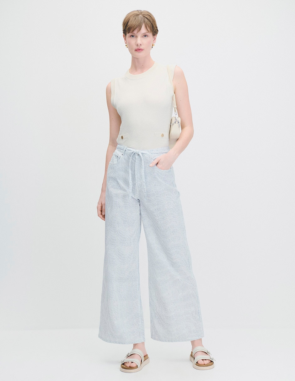 Pantalón relaxed wide leg para mujer 2