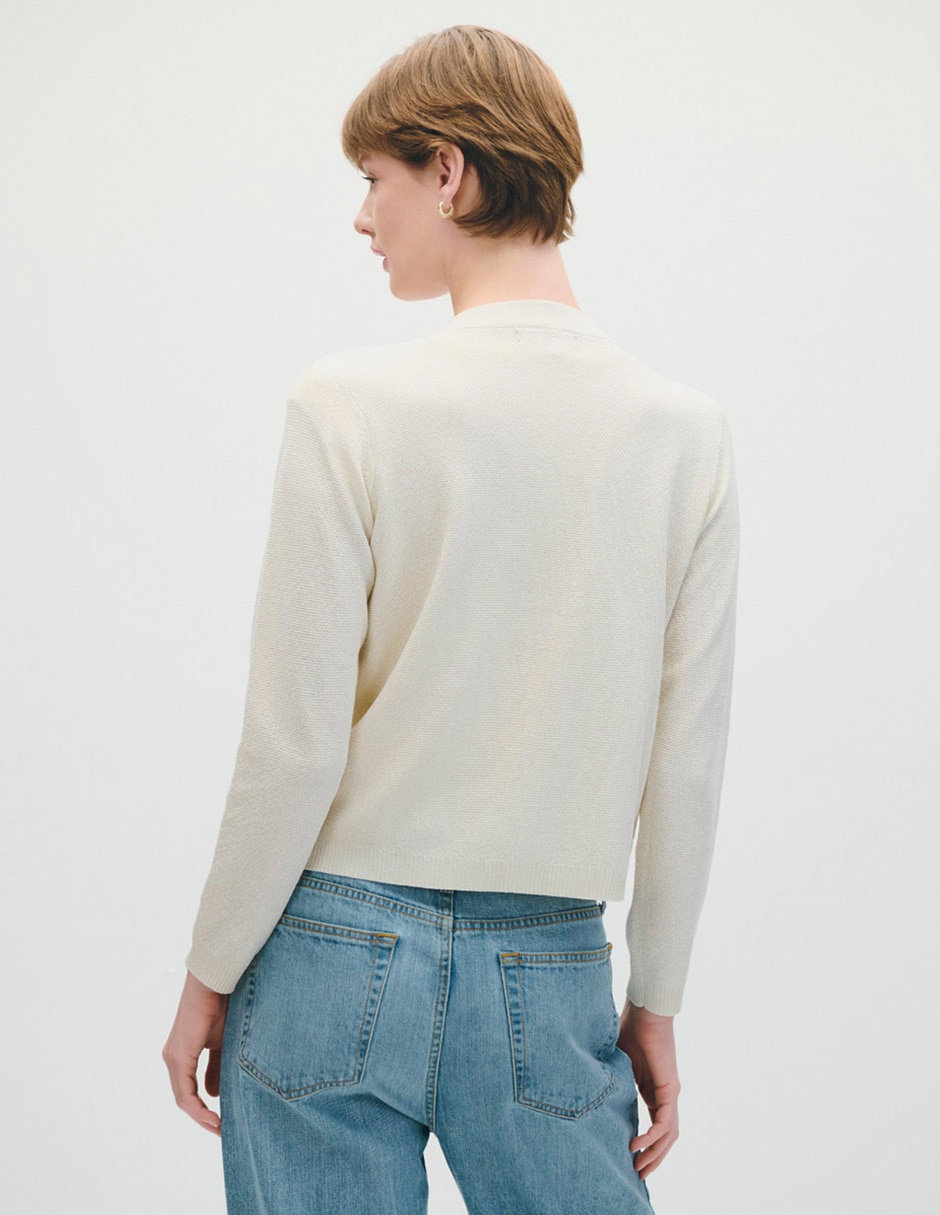 Suéter cuello redondo para mujer 3