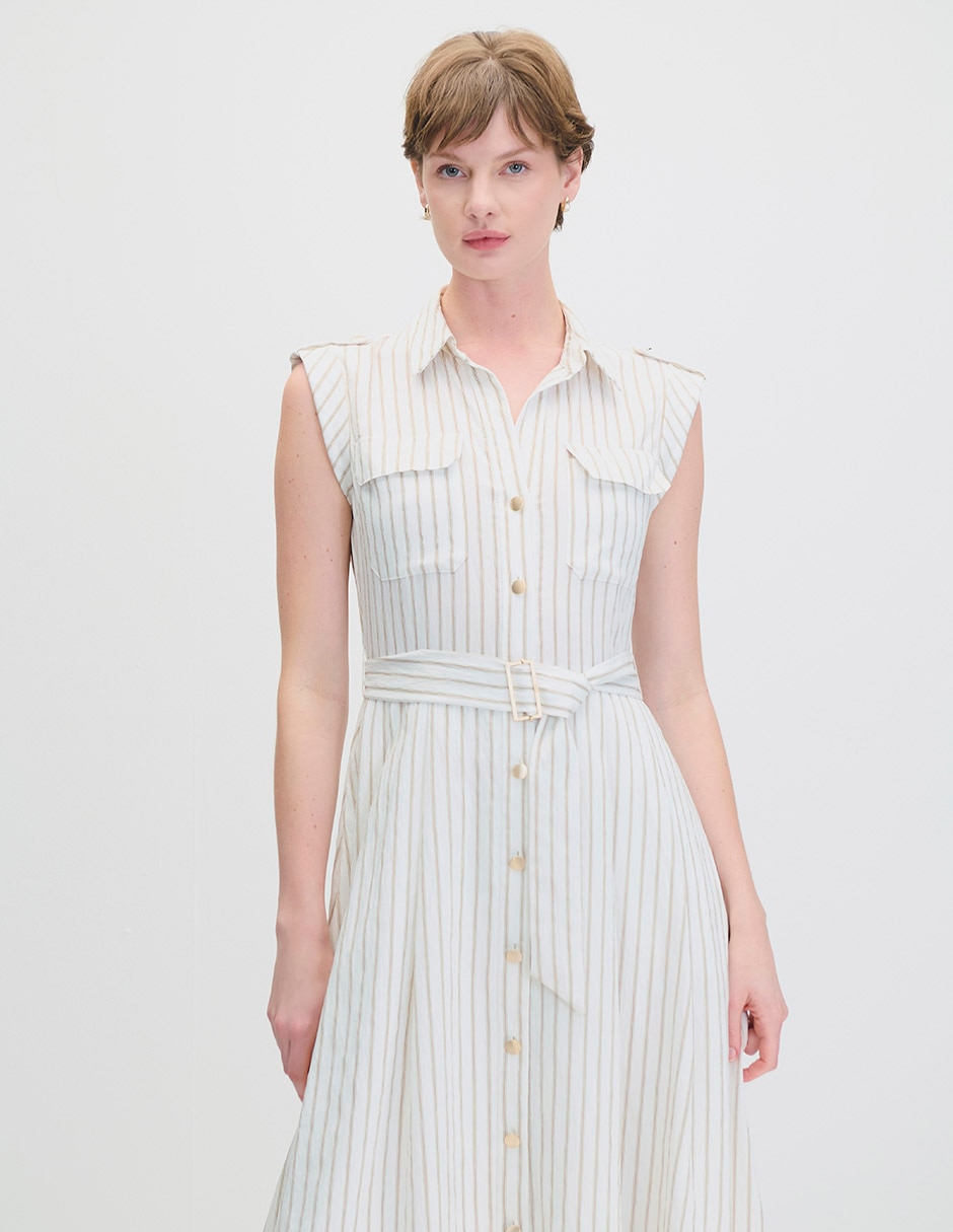 Vestido midi casual Napoli para mujer 2