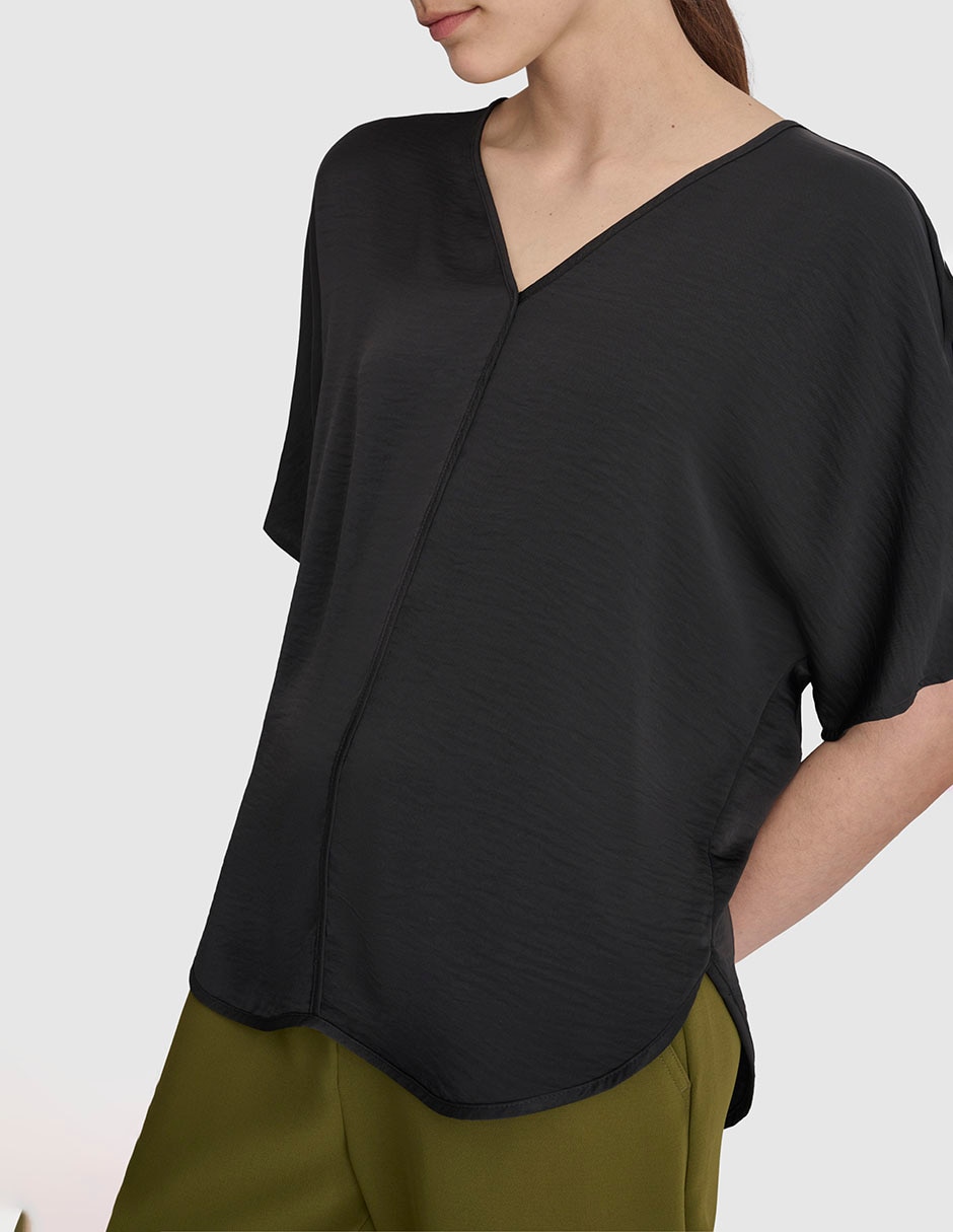 Blusa manga corta para mujer 4