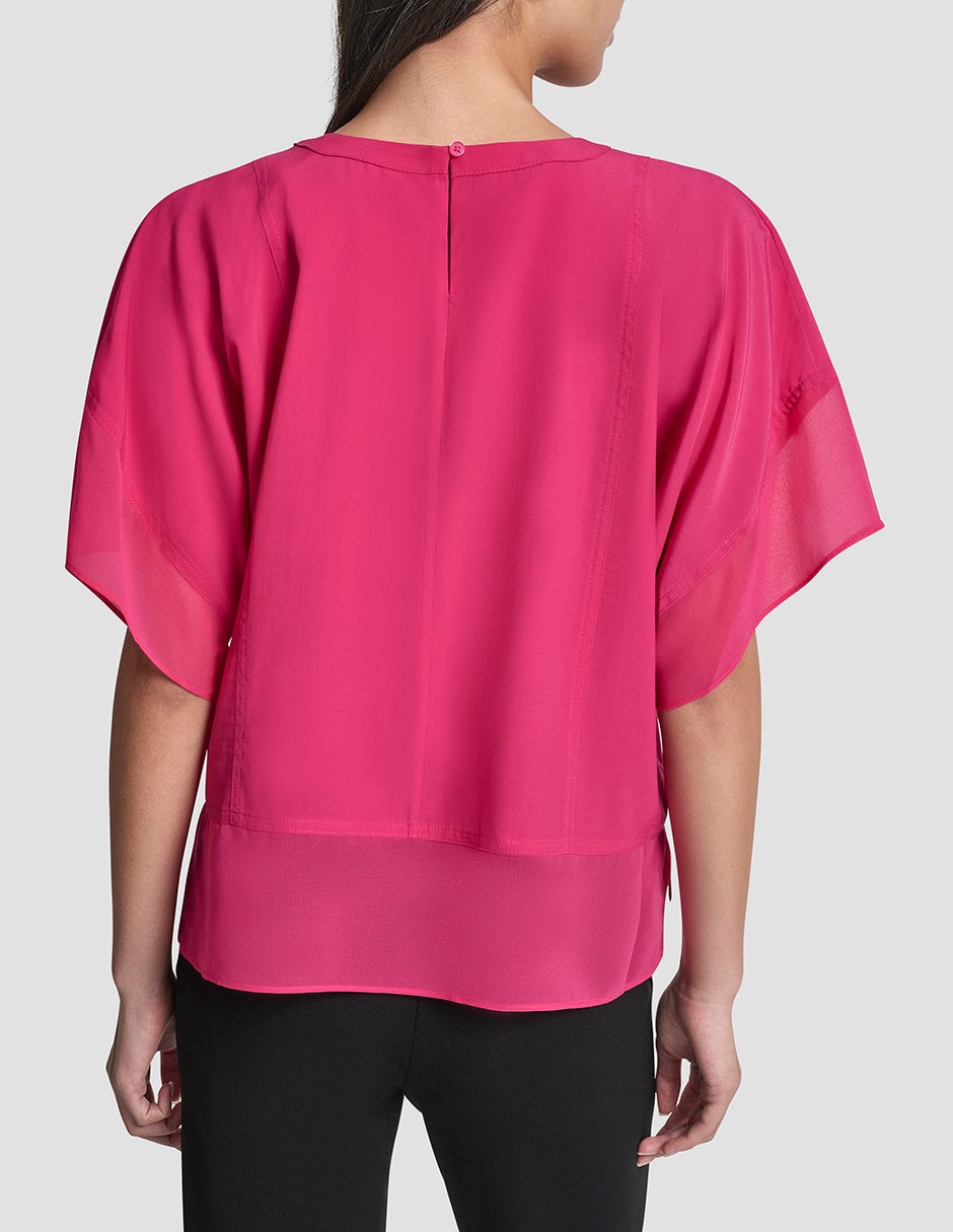 Blusa manga corta para mujer 4