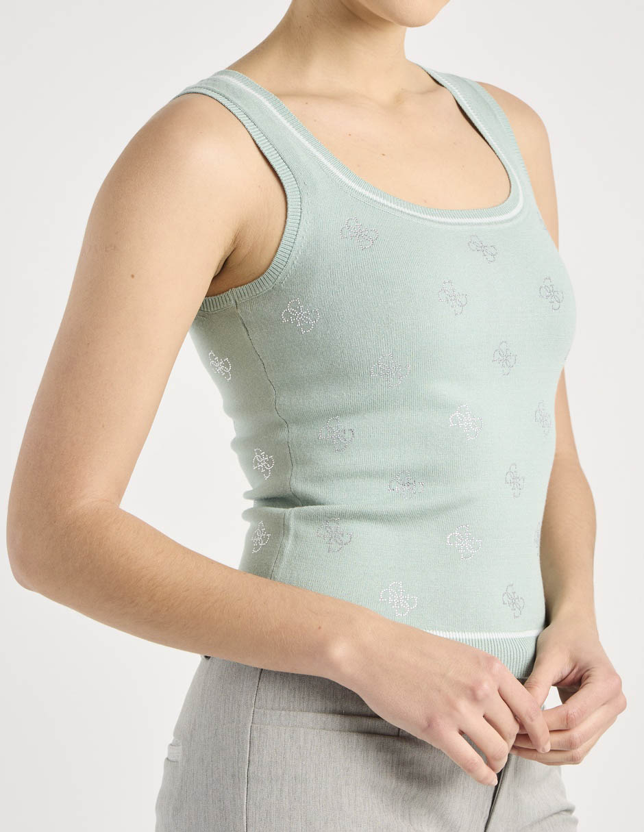 Top cuello redondo tirante ancho 5