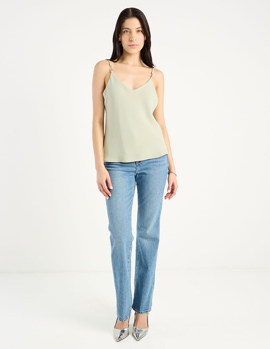 Blusa sin manga para mujer 2