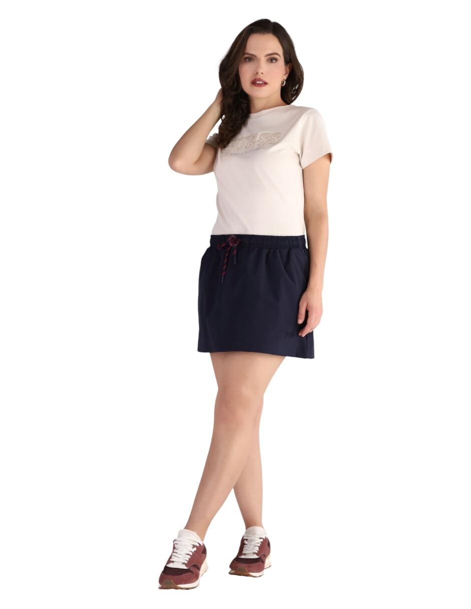 Playera manga corta cuello redondo para mujer 4