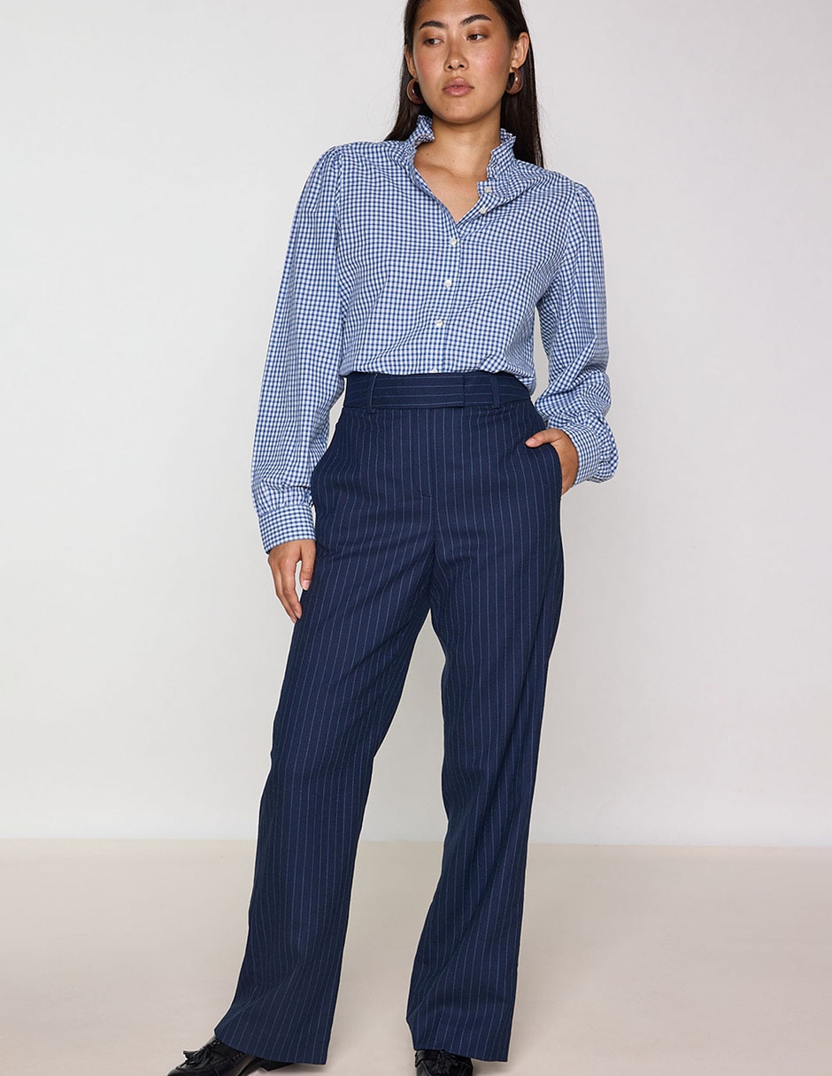 Pantalón de vestir straight para mujer Pantalón de vestir straight para mujer