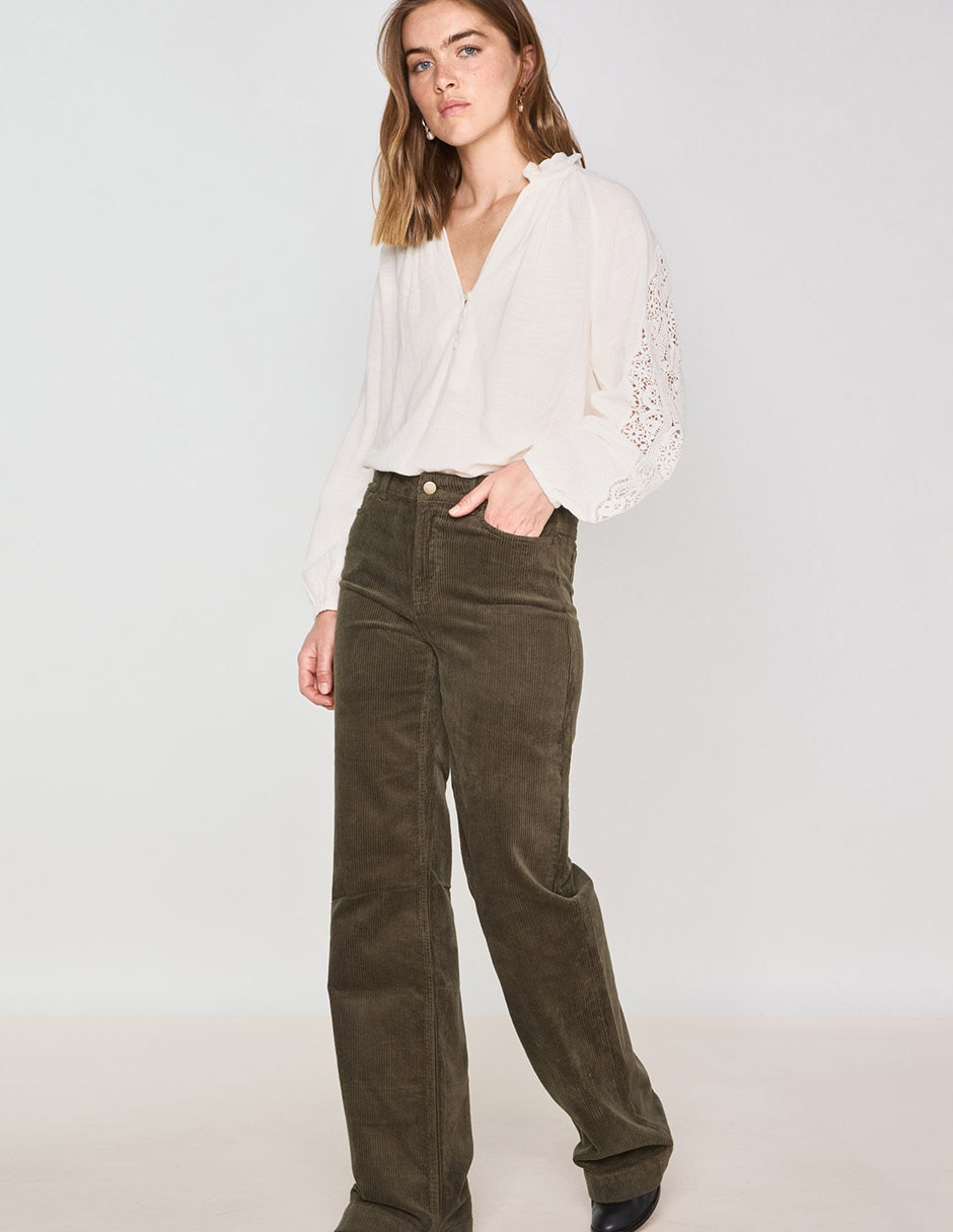 Blusa manga larga para mujer