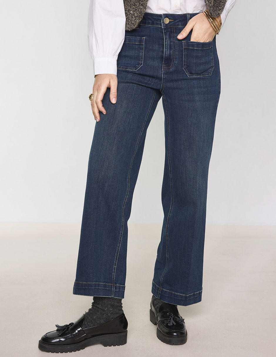 Jeans straight para mujer 2