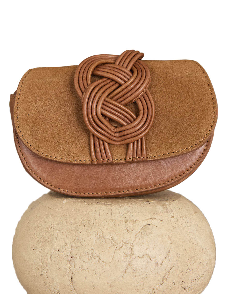Bolsa crossbody de piel para mujer