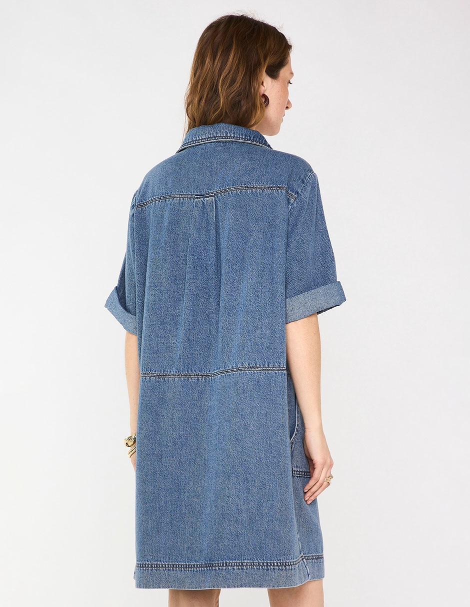 Vestido arriba rodilla casual para mujer 2