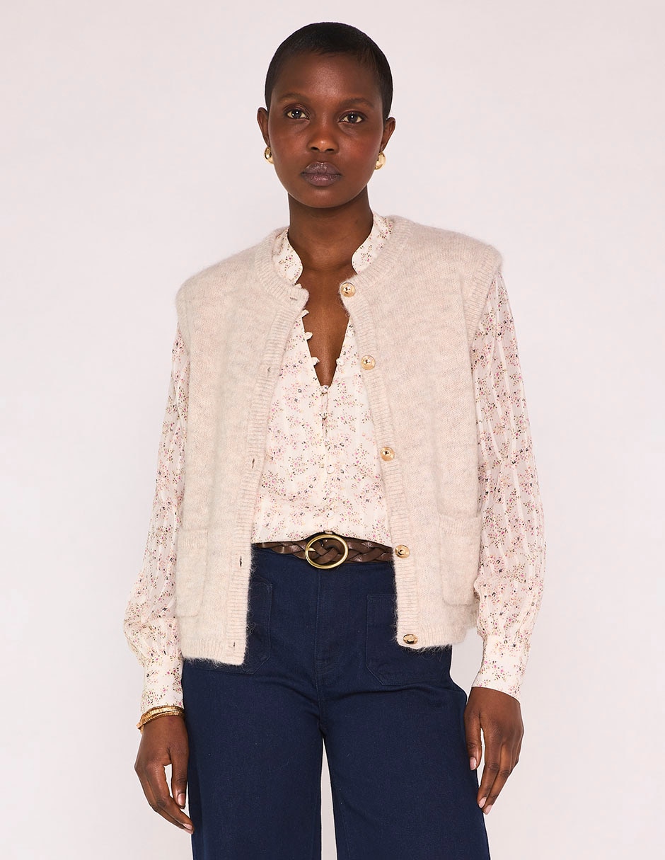 Blusa manga larga para mujer