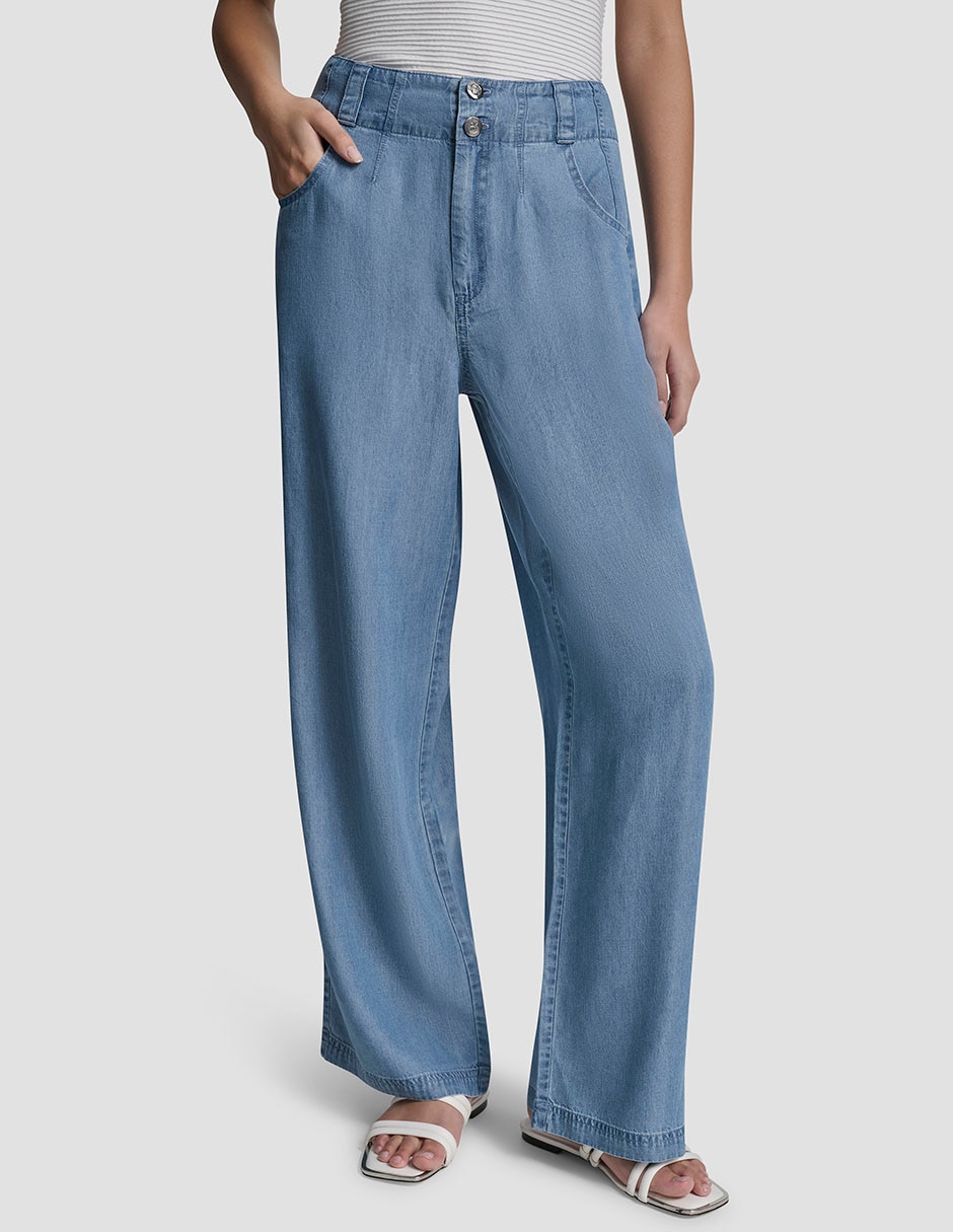 Pantalón carpenter wide leg para mujer