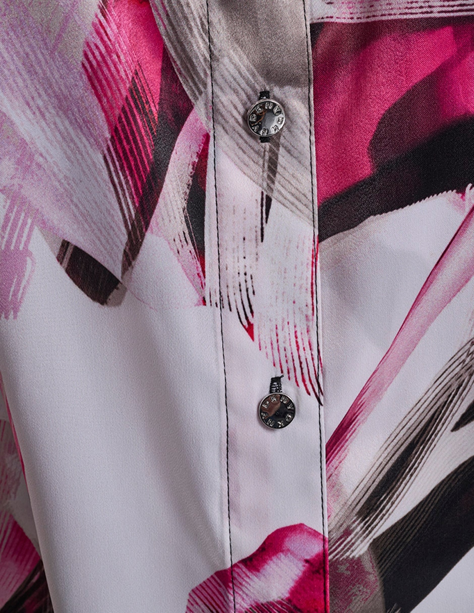 Blusa camisera manga corta para mujer 2