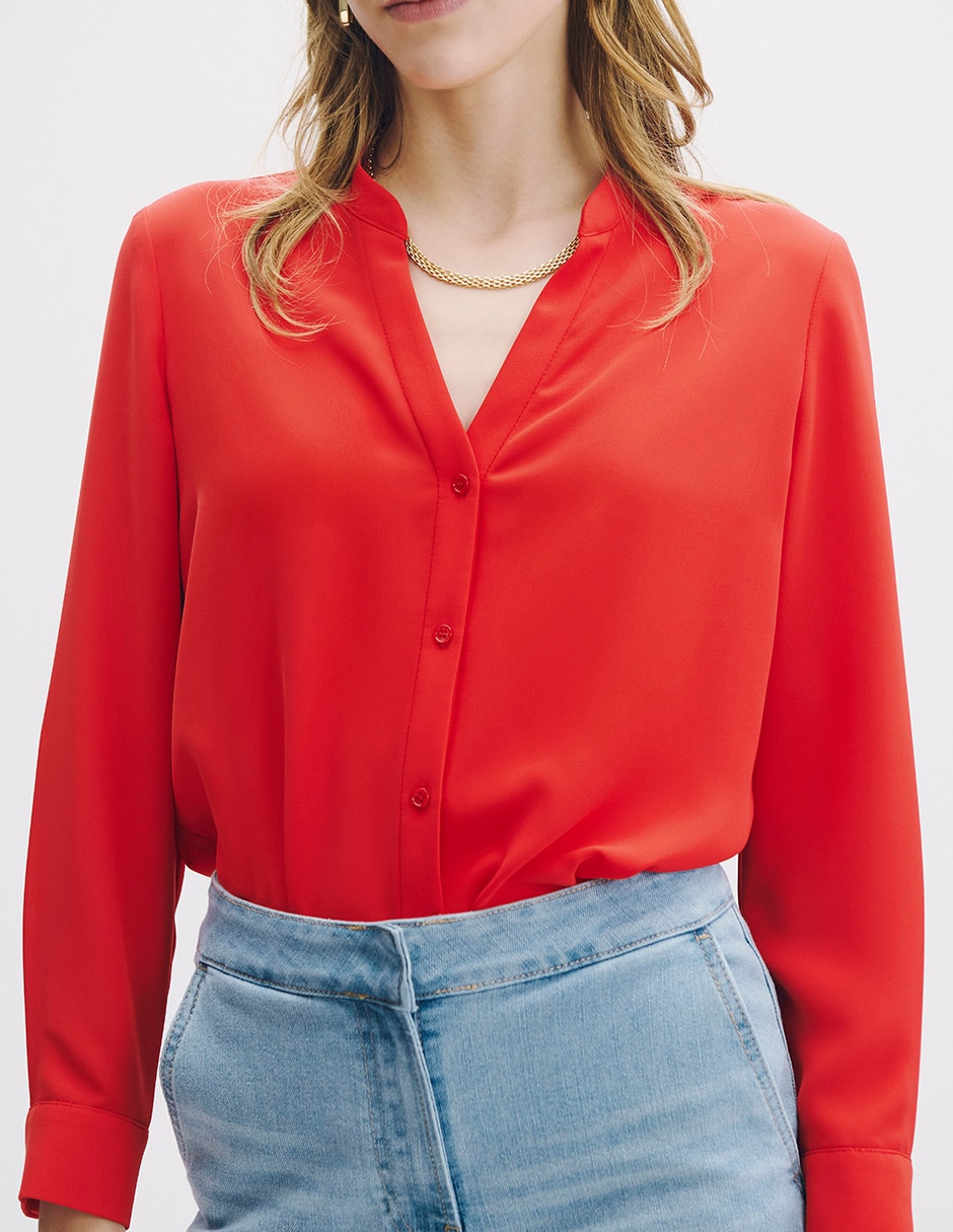 Blusa manga larga para mujer 4