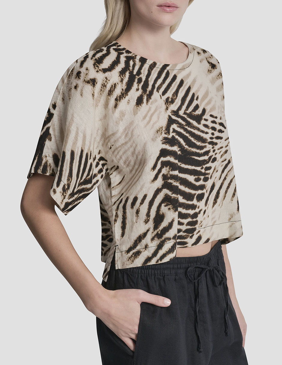 Blusa manga corta para mujer 4