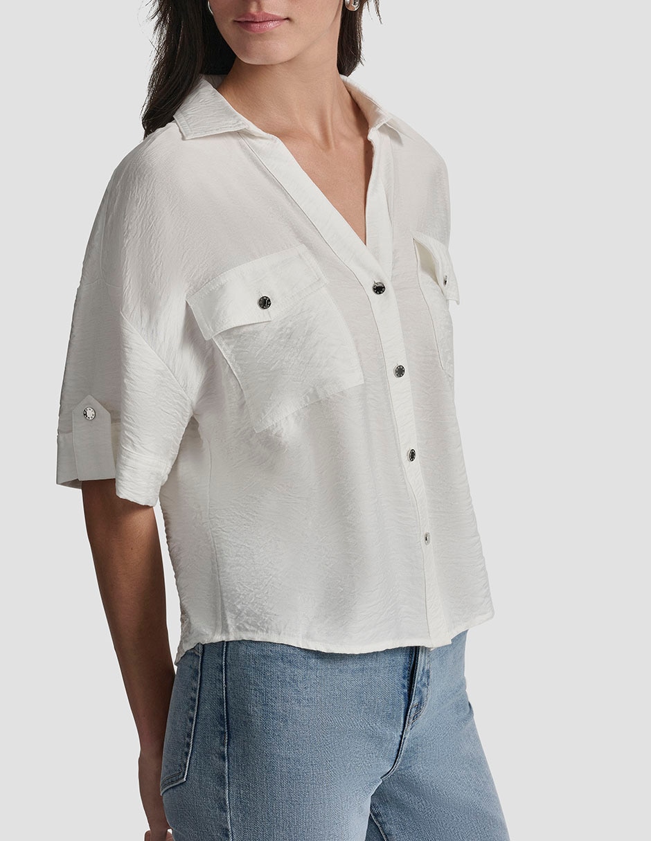 Blusa manga corta para mujer 3