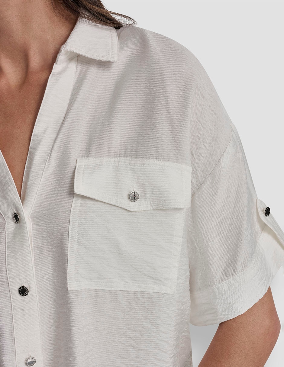 Blusa manga corta para mujer 4