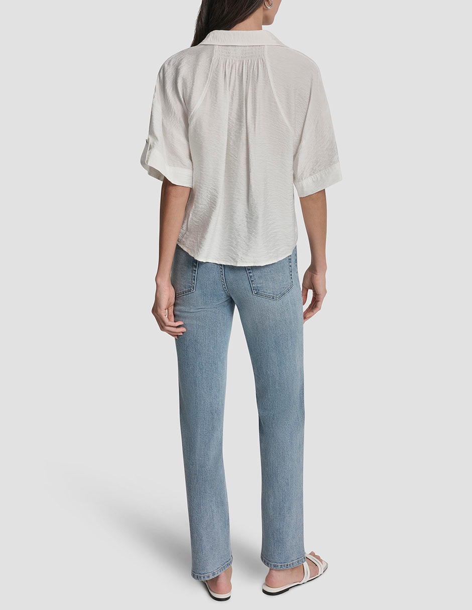 Blusa manga corta para mujer 6