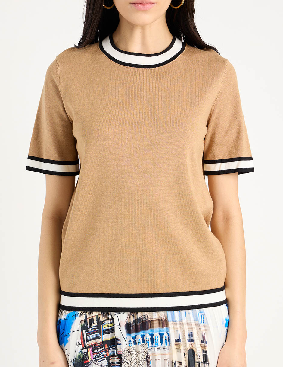 Blusa manga corta para mujer 7
