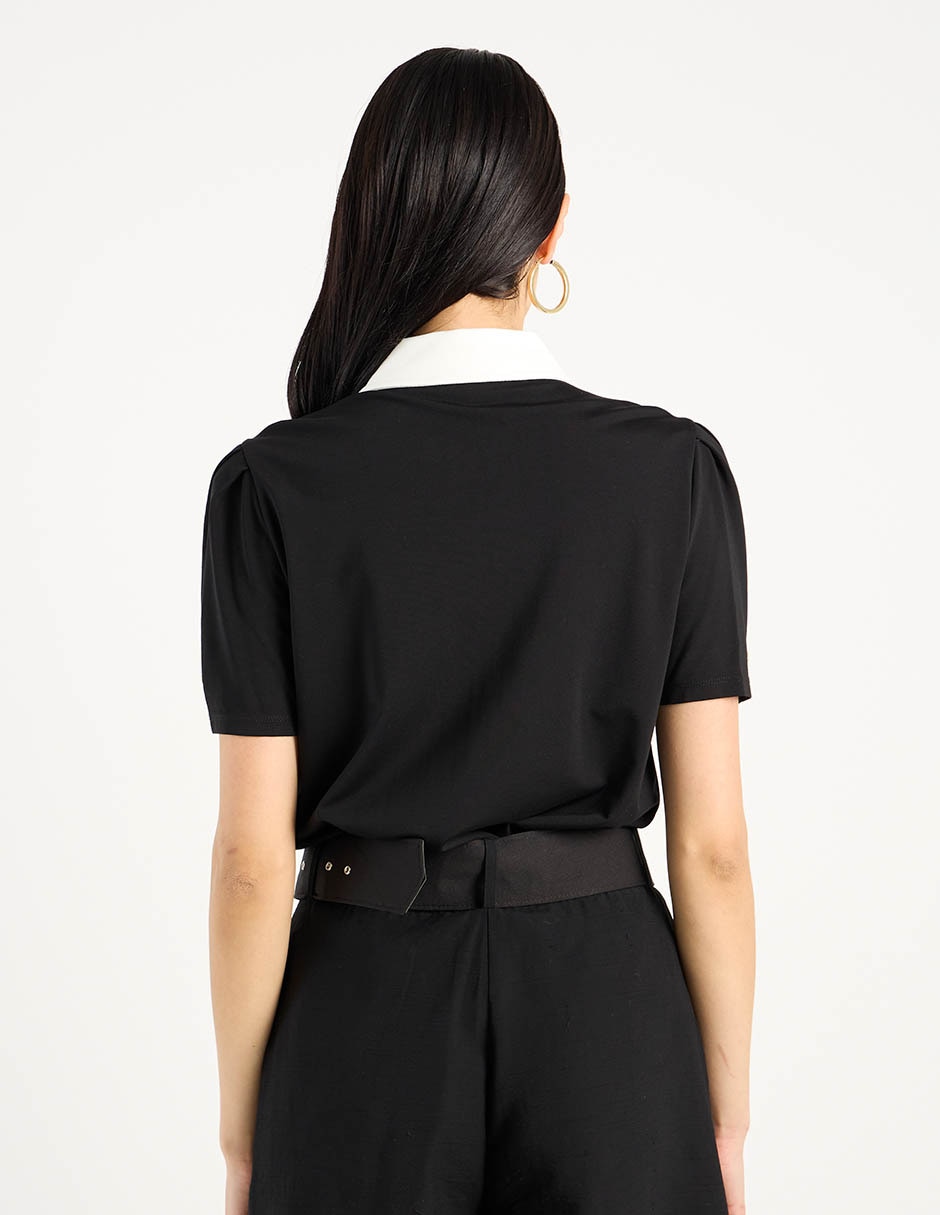 Blusa manga corta para mujer 6