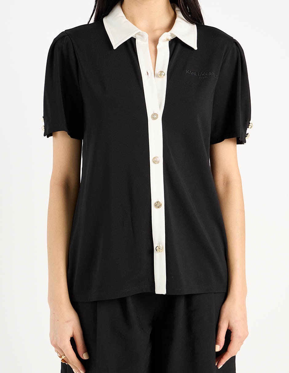Blusa manga corta para mujer 7