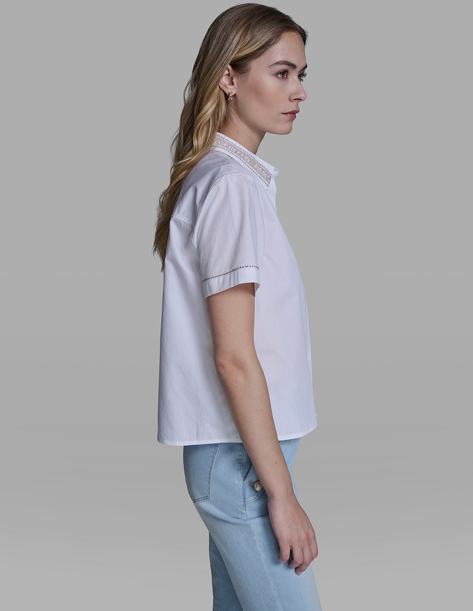 Blusa manga corta para mujer 3