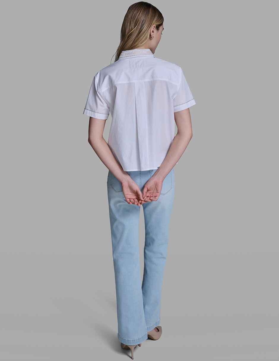 Blusa manga corta para mujer 6
