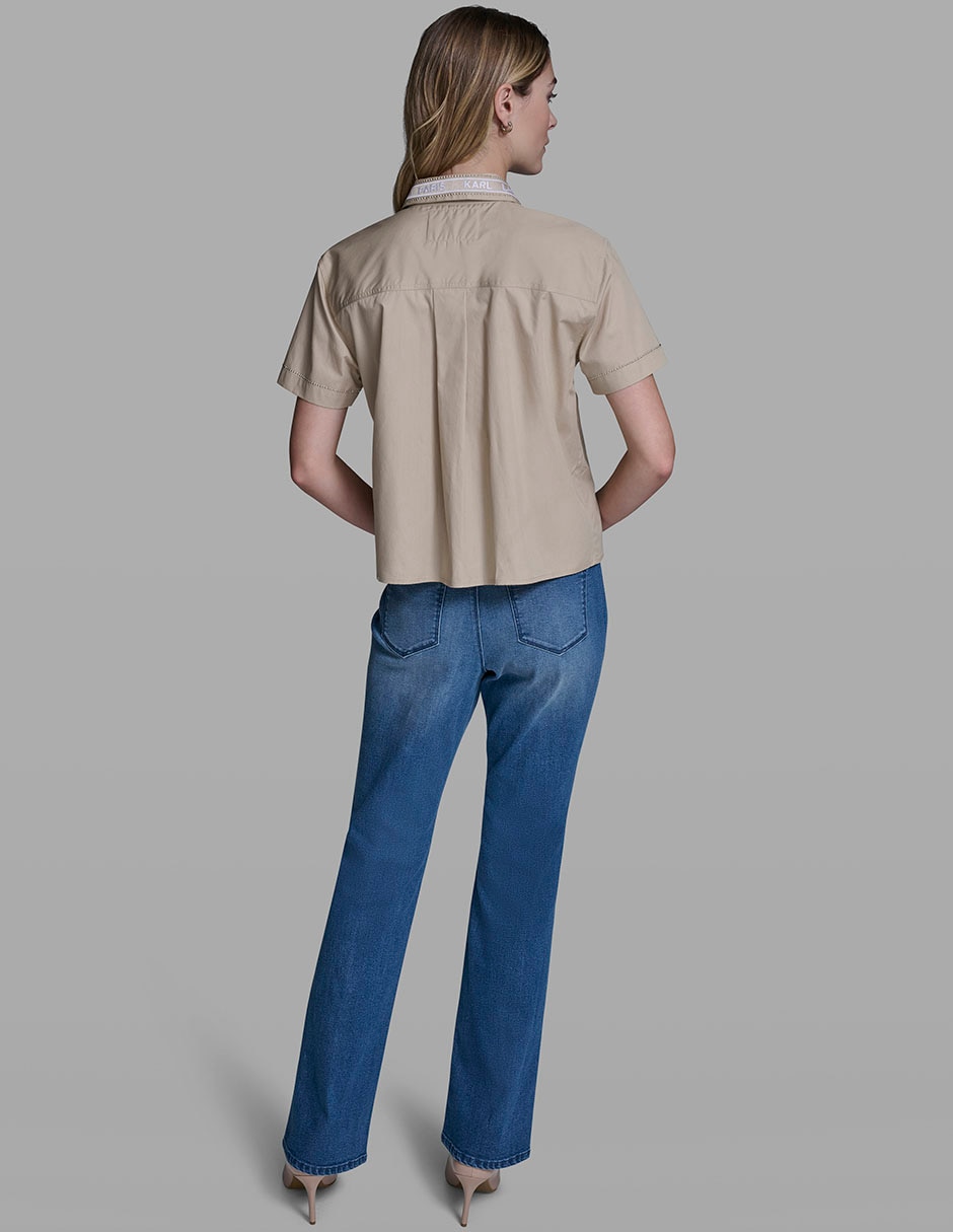 Blusa manga corta para mujer 6