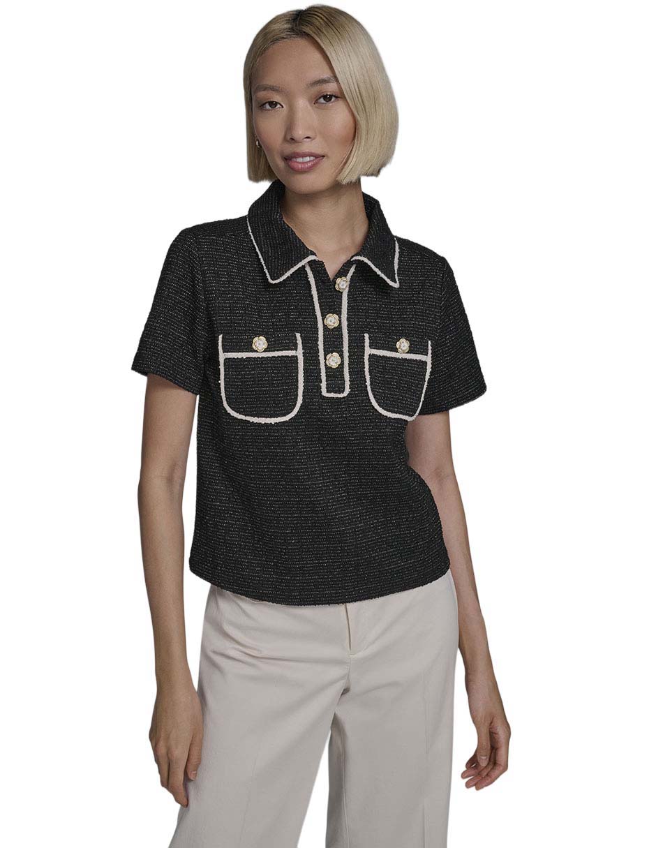 Blusa manga corta para mujer