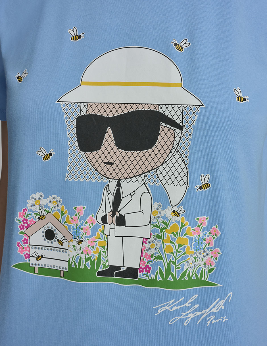Playera manga corta cuello redondo para mujer 4