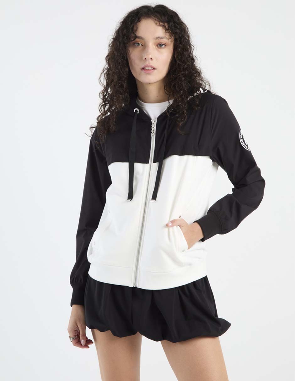 Sudadera con capucha y bolsa para mujer
